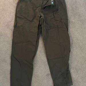Green Straight Leg Pants for Everyday Wear